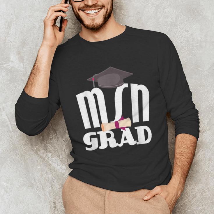MSN Masters Graduation Men Women Son Daughter Unisex Long Sleeve T-Shirt