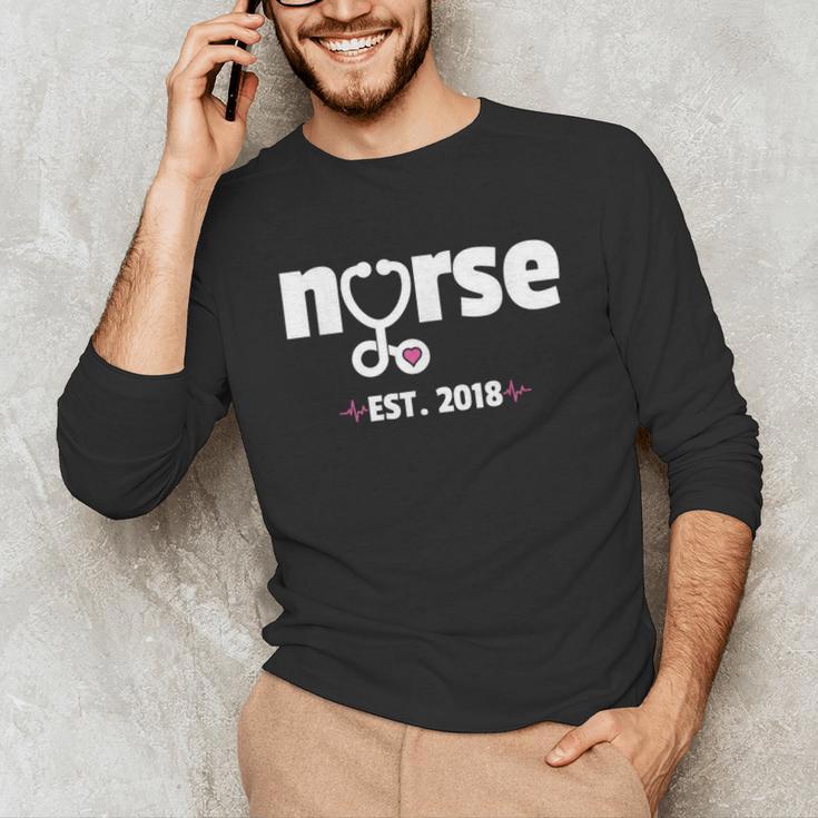 New Nurse Est 2018 Nursing School Graduation Unisex Long Sleeve T-Shirt