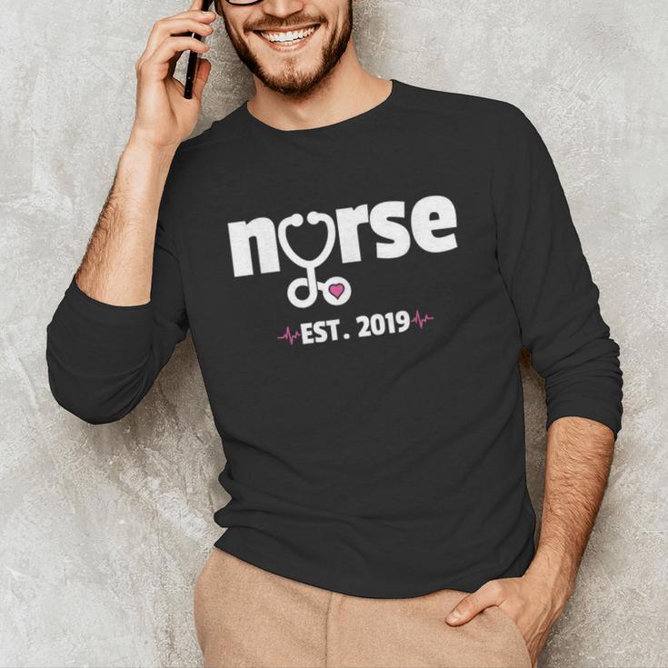 New Nurse Est 2019 Nursing School Graduation Unisex Long Sleeve T-Shirt