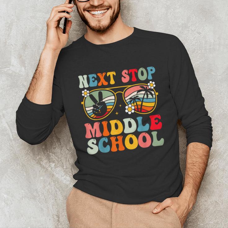 Next Stop Middle School Elementary School Graduation 2025 Unisex Long Sleeve T-Shirt