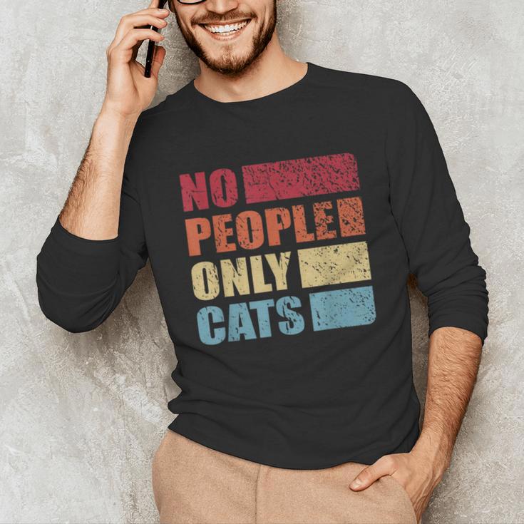 No People Only Cats Introvert Unisex Long Sleeve T-Shirt