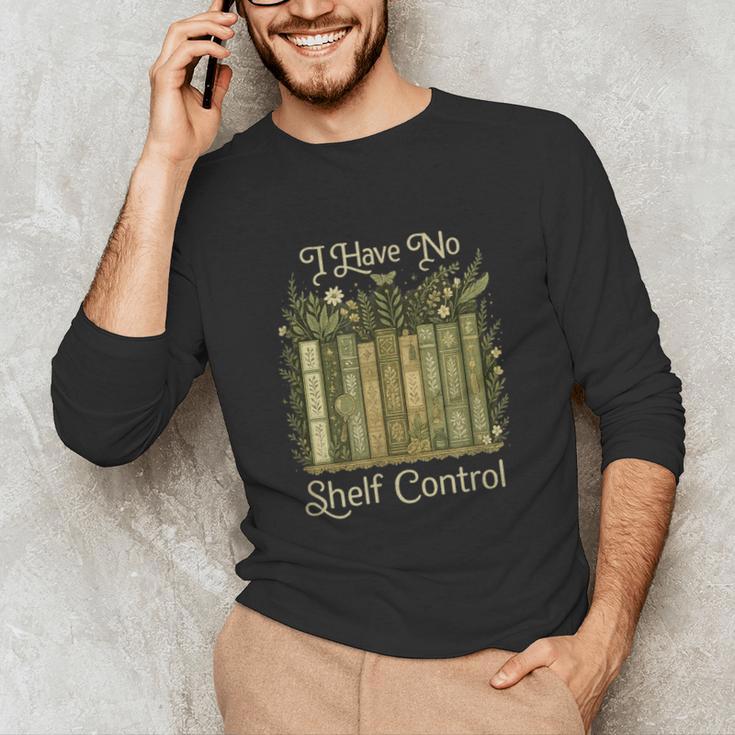 I Have No Shelf Control Vintage Botanical Books Graphic Unisex Long Sleeve T-Shirt I Have No Shelf Control Vintage Botanical Books Graphic Unisex Long Sleeve T-Shirt