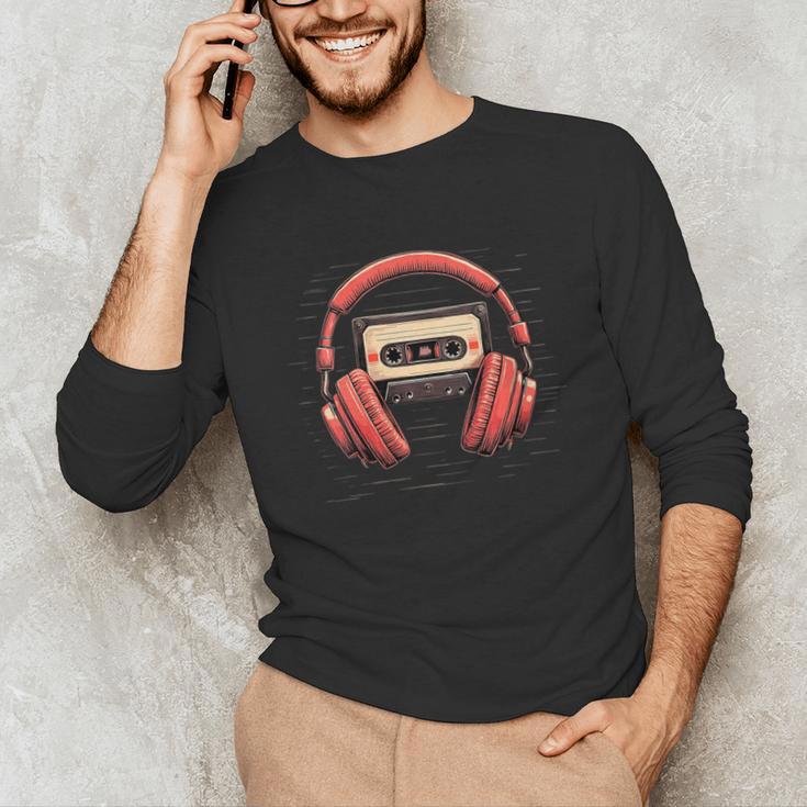 Nostalgia Cassette Men Women 80s 90s Retro Mixtape Tape Unisex Long Sleeve T-Shirt Nostalgia Cassette Men Women 80s 90s Retro Mixtape Tape Unisex Long Sleeve T-Shirt