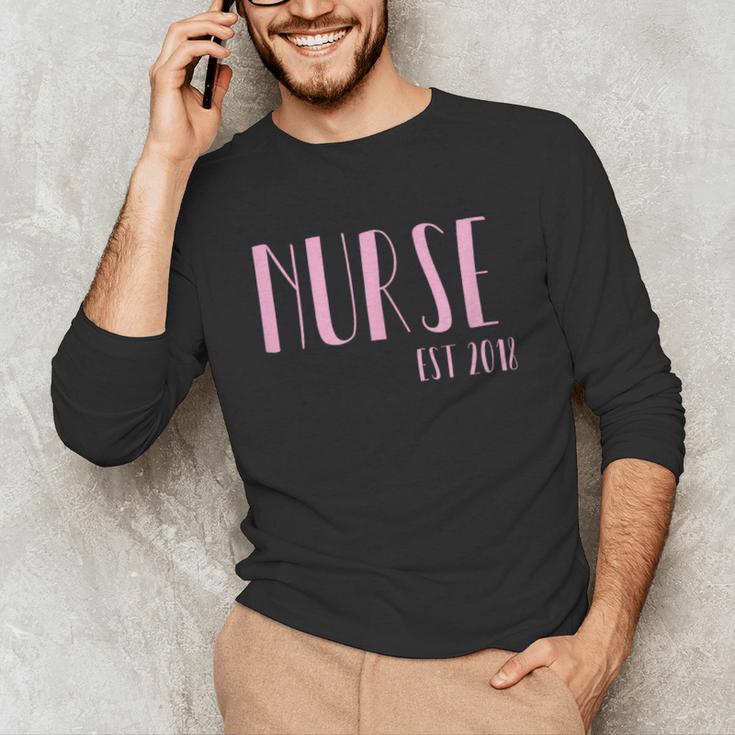 Nurse Est 2018 New Nurse Graduation Shirt Unisex Long Sleeve T-Shirt