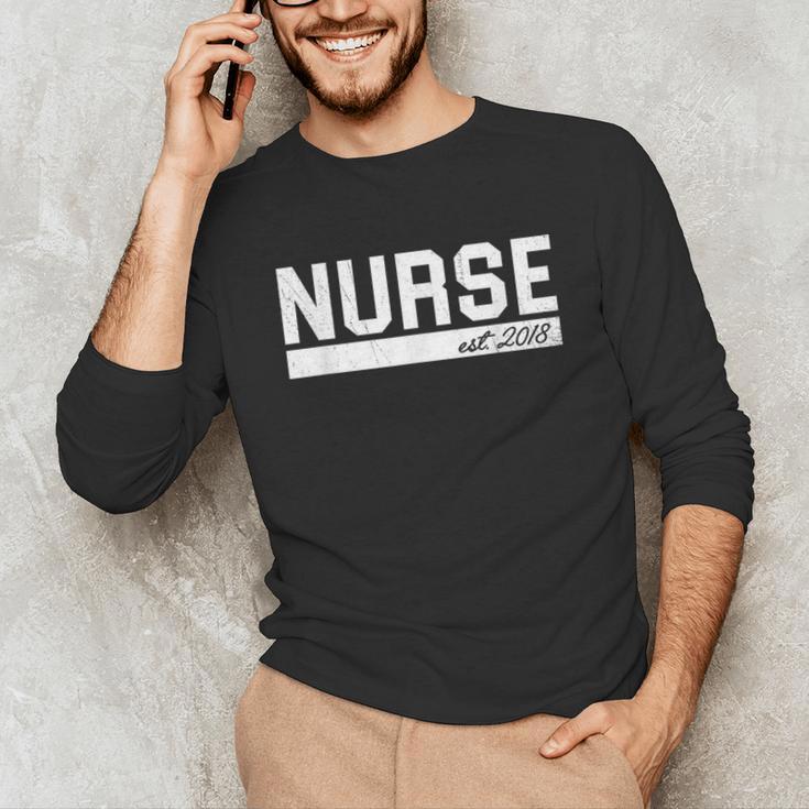 Nurse Est 2018 Nursing GraduationShirt Unisex Long Sleeve T-Shirt