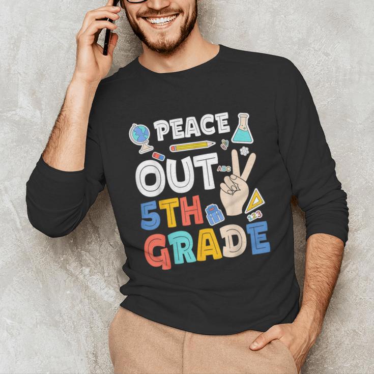 Peace Out 5th Grade Fifth Grade Graduation T-Shirt Unisex Long Sleeve T-Shirt