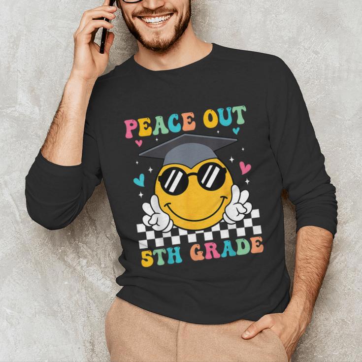 Peace Out 5th Grade Graduation Last Day Of School Unisex Long Sleeve T-Shirt