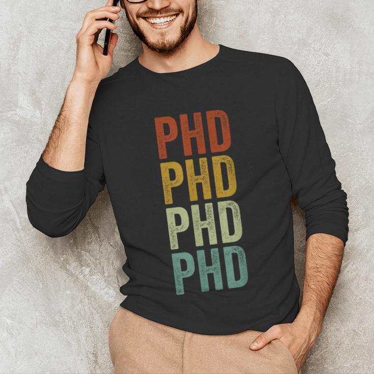 PHD Graduation Doctorate Unisex Long Sleeve T-Shirt