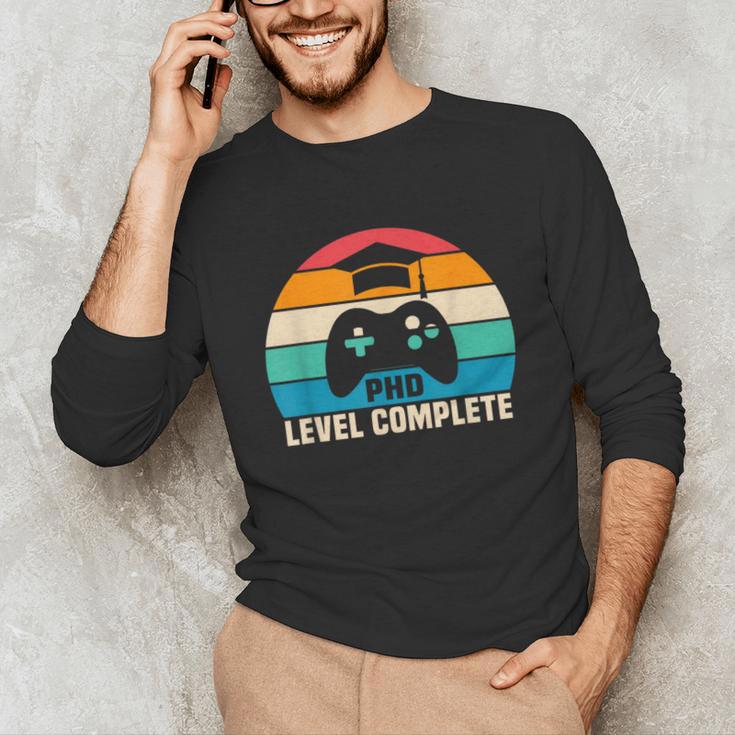 PhD Level Complete Graduation Doctorate In Philosophy Unisex Long Sleeve T-Shirt