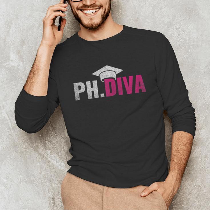 PhDiva PHD Student Graduation Degree Med Law School Unisex Long Sleeve T-Shirt