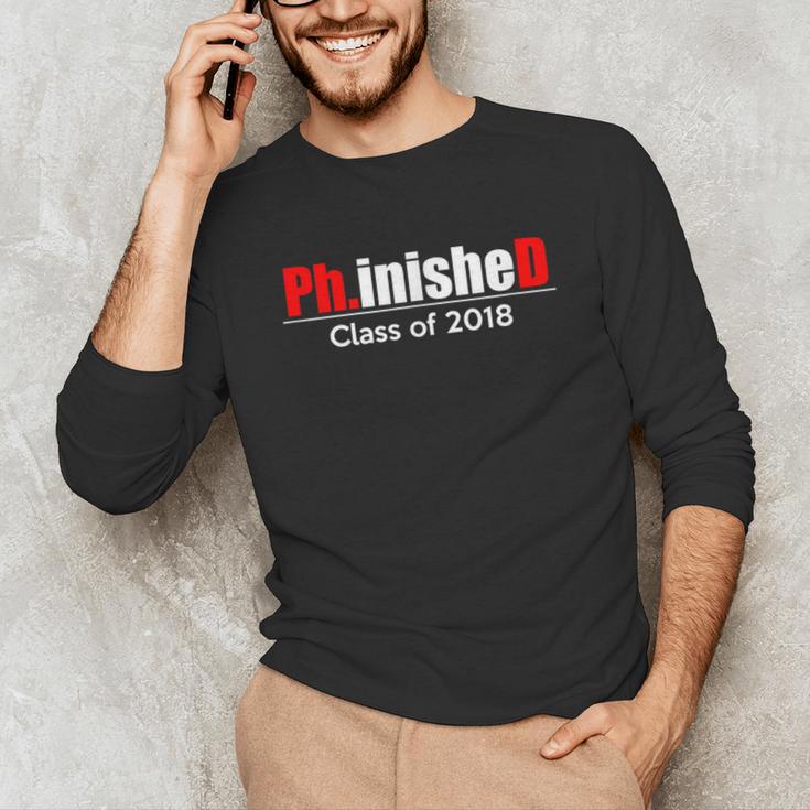 Phinished PhD Graduation T-Shirt For Men And Women Unisex Long Sleeve T-Shirt