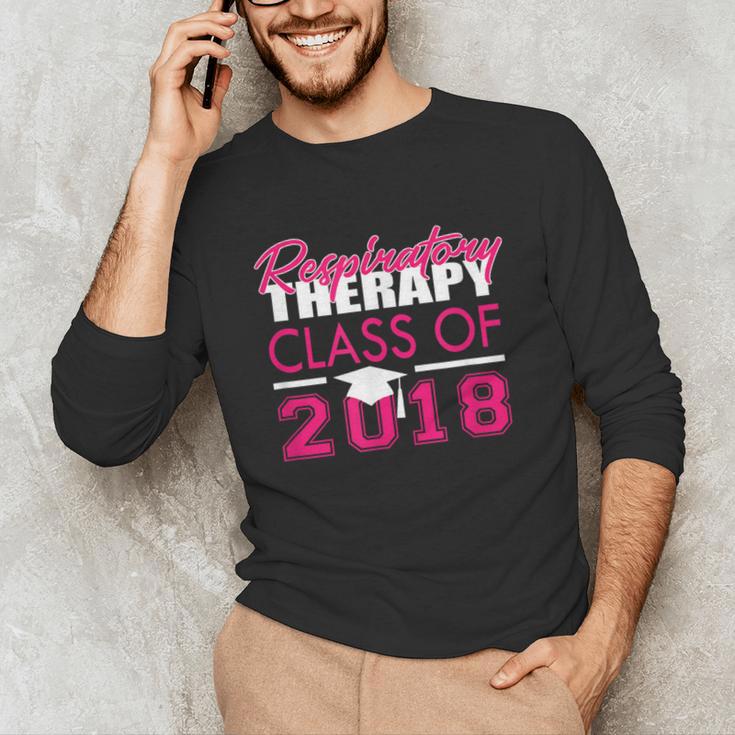 Pink Respiratory Therapist Class Of 2018 GraduationShirt Unisex Long Sleeve T-Shirt