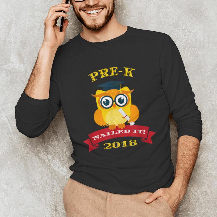 Pre-K Graduation 2018 Cute Owl Unisex Long Sleeve T-Shirt