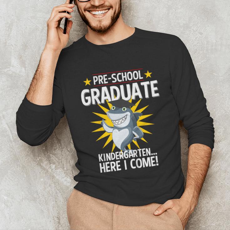 Pre K Graduation Shirts Shark Grad Toddler Unisex Long Sleeve T-Shirt