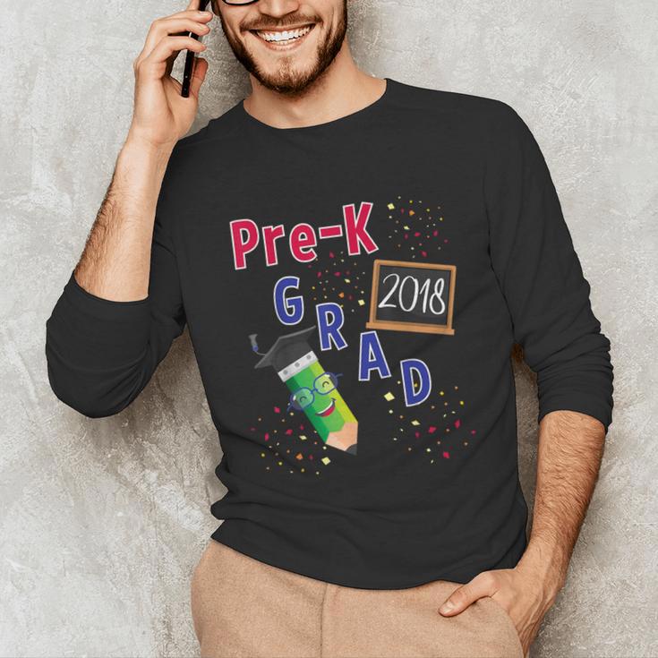 Pre Kindergarten Graduation 2018 Fun Graduate Shirt For Kids Unisex Long Sleeve T-Shirt