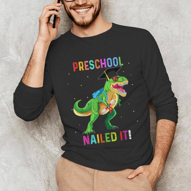Preschool Graduation Class Of 2022 Graduate Dinosaur Kids Unisex Long Sleeve T-Shirt