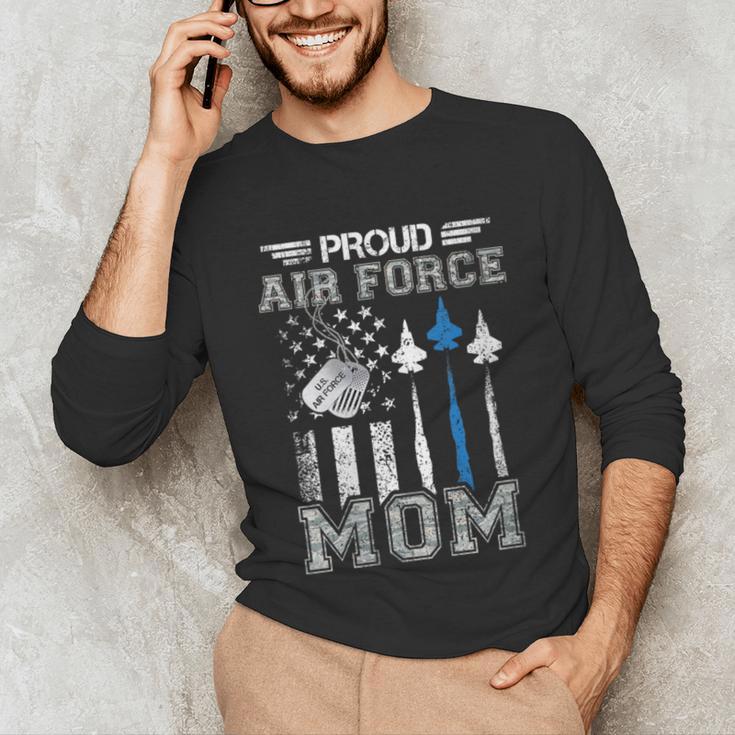 Proud Air Force Mom US Air Force Graduation Mom Unisex Long Sleeve T-Shirt
