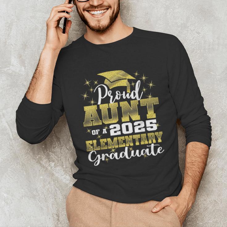 Proud Aunt Of 5th Grade Graduate 2025 Elementary Graduation Unisex Long Sleeve T-Shirt