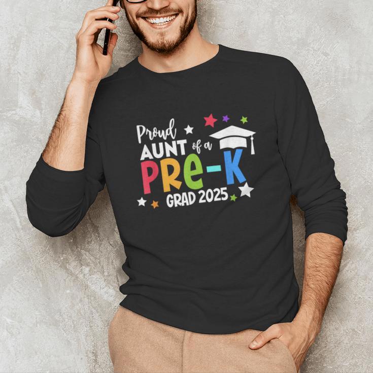 Proud Aunt Of A Pre-K 2025 Graduate Class Of 2025 Graduation Unisex Long Sleeve T-Shirt