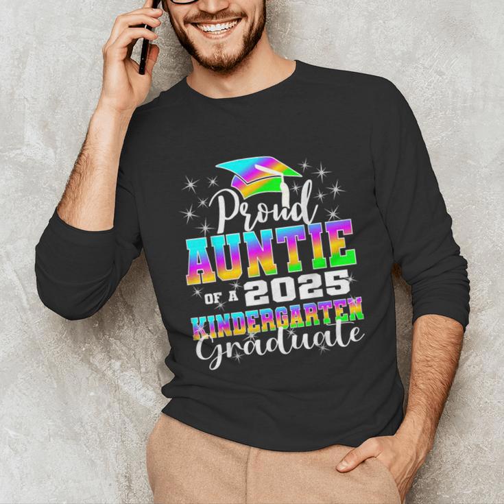 Proud Auntie Of Kindergarten Graduate 2025 Graduation Auntie Unisex Long Sleeve T-Shirt