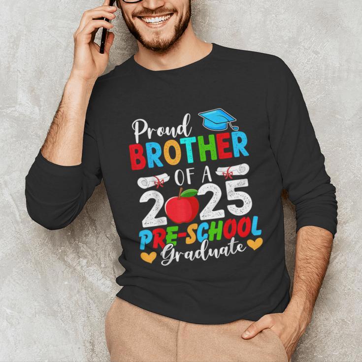 Proud Brother Of a 2025 Preschool Graduate Graduation Unisex Long Sleeve T-Shirt