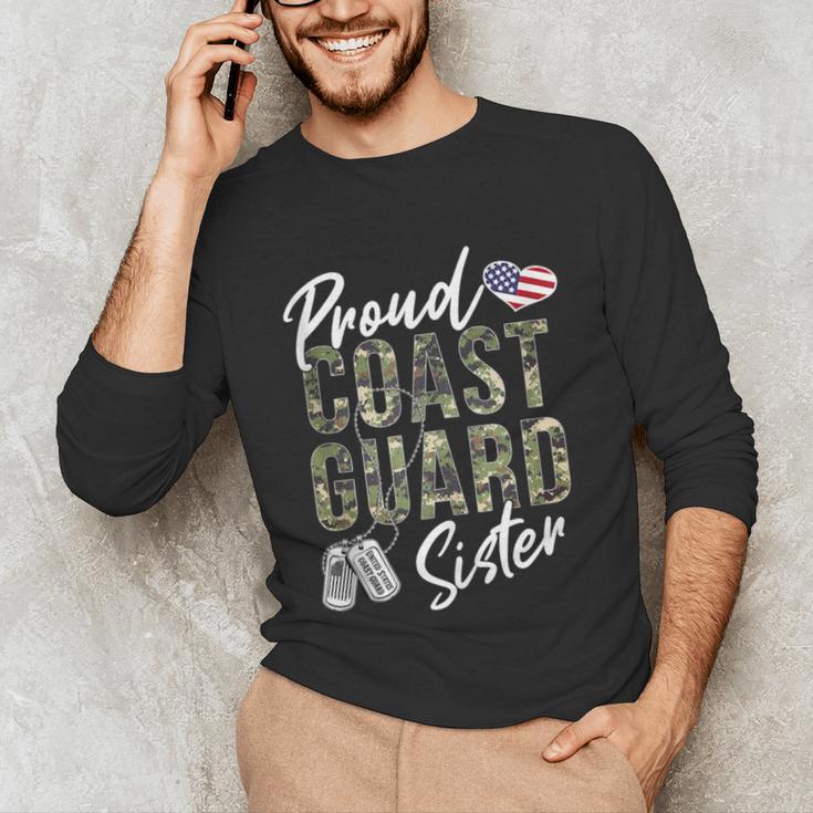 Proud Coast Guard Sister US Coast Guard Graduation Sister Unisex Long Sleeve T-Shirt