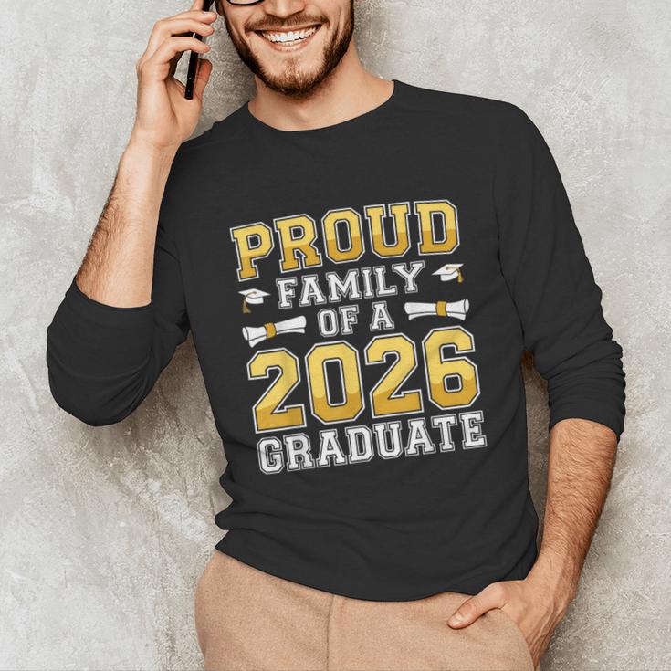 Proud Family Of A 2026 Graduate Shirt Class 2026 Graduation Unisex Long Sleeve T-Shirt