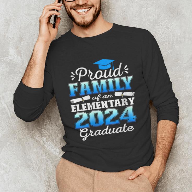 Proud Family Of 5th Grade Graduate 2024 Family Graduation Unisex Long Sleeve T-Shirt