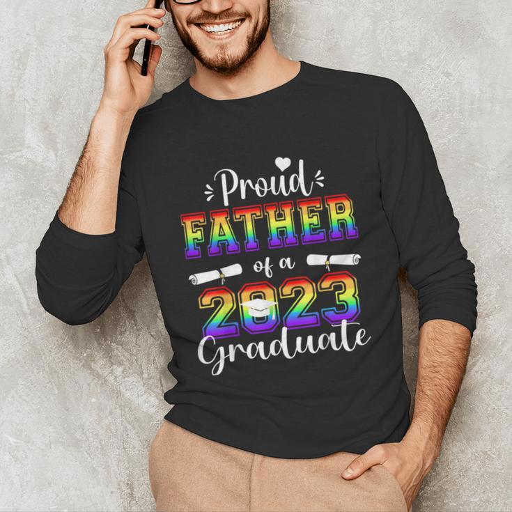 Proud Father Of 2023 Graduate Class 2023 Graduation Family Unisex Long Sleeve T-Shirt