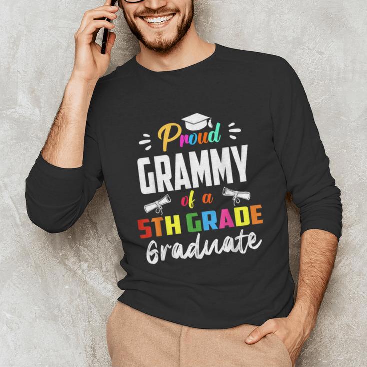 Proud GRAMMY Of A 5th Grade Graduate Graduation 2024 Senior Unisex Long Sleeve T-Shirt