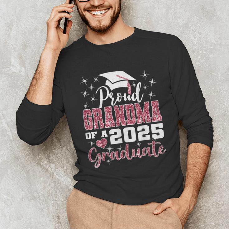 Proud Grandma Of 2025 College Graduate Family Graduation Unisex Long Sleeve T-Shirt