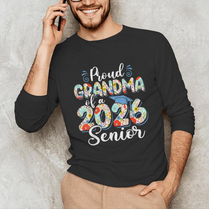 Proud Grandma Of a 2026 Graduate For Family Graduation Unisex Long Sleeve T-Shirt