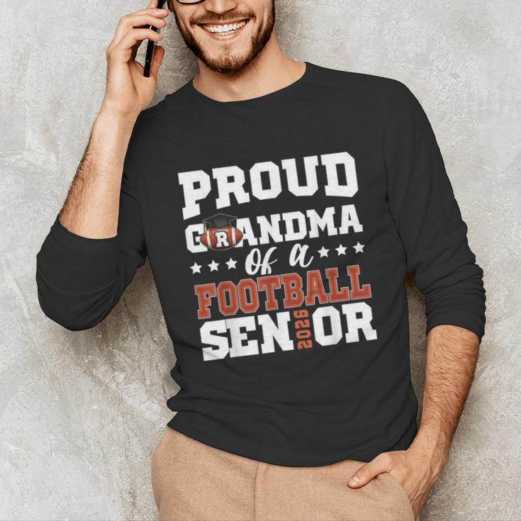 Proud Grandma Of a Football Senior 2026 Graduation Unisex Long Sleeve T-Shirt