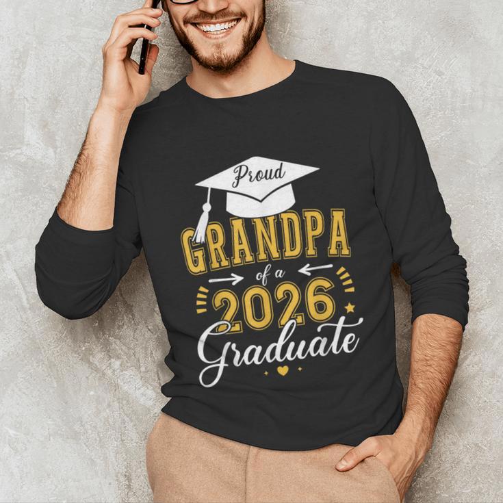 Proud Grandpa Of a Class Of 2026 Graduate For Graduation Unisex Long Sleeve T-Shirt