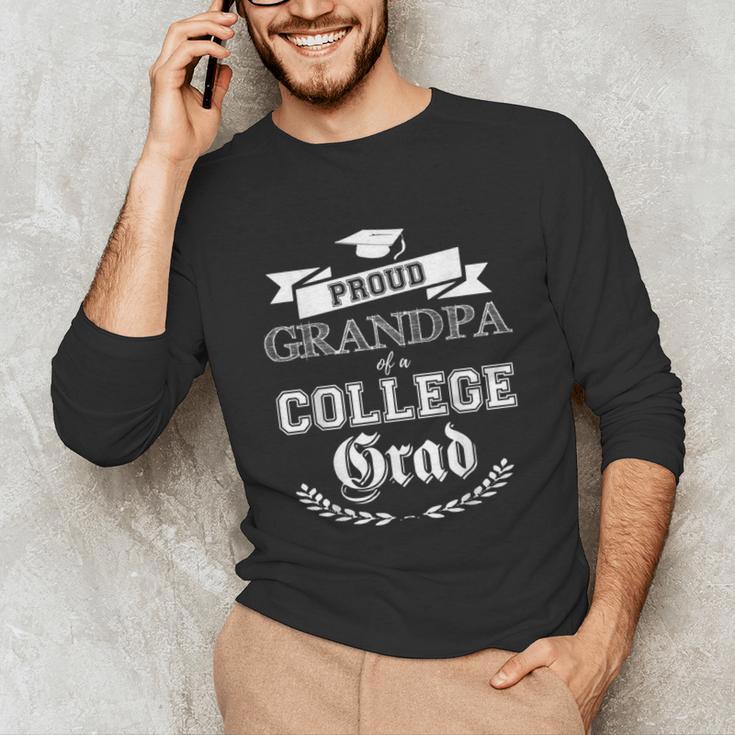 Proud Grandpa Of a College Grad 2019 Family Graduation Shirt Unisex Long Sleeve T-Shirt
