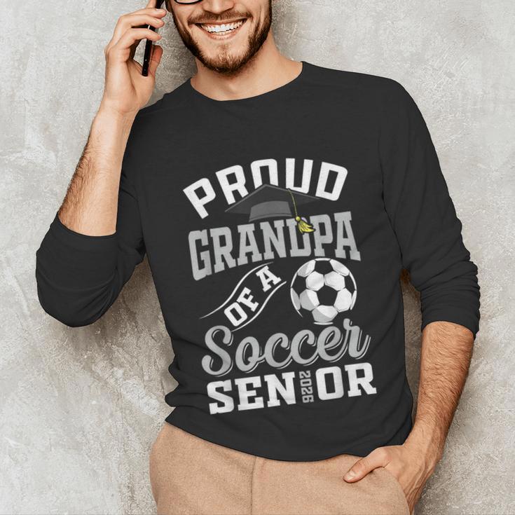 Proud Grandpa Of a Soccer Senior Class Of 2026 Graduation Unisex Long Sleeve T-Shirt