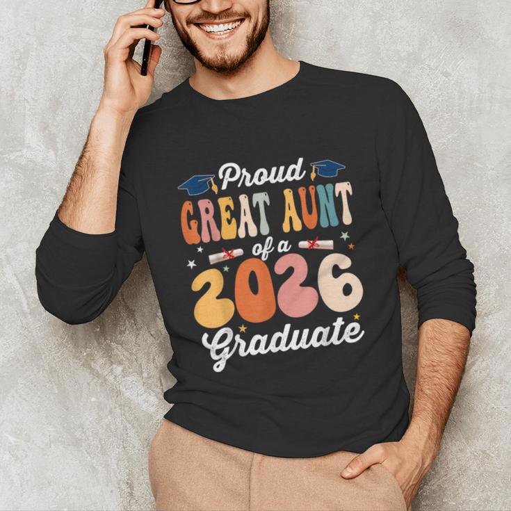 Proud Great Aunt Of a Class Of 2026 Graduate Graduation Unisex Long Sleeve T-Shirt