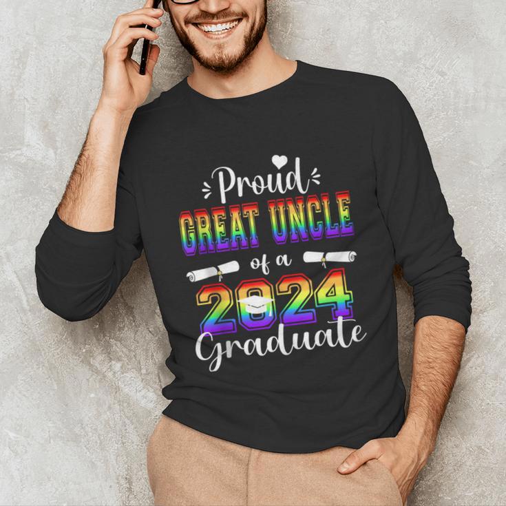Proud Great Uncle Of 2024 Graduate Class 2024 Graduation Unisex Long Sleeve T-Shirt