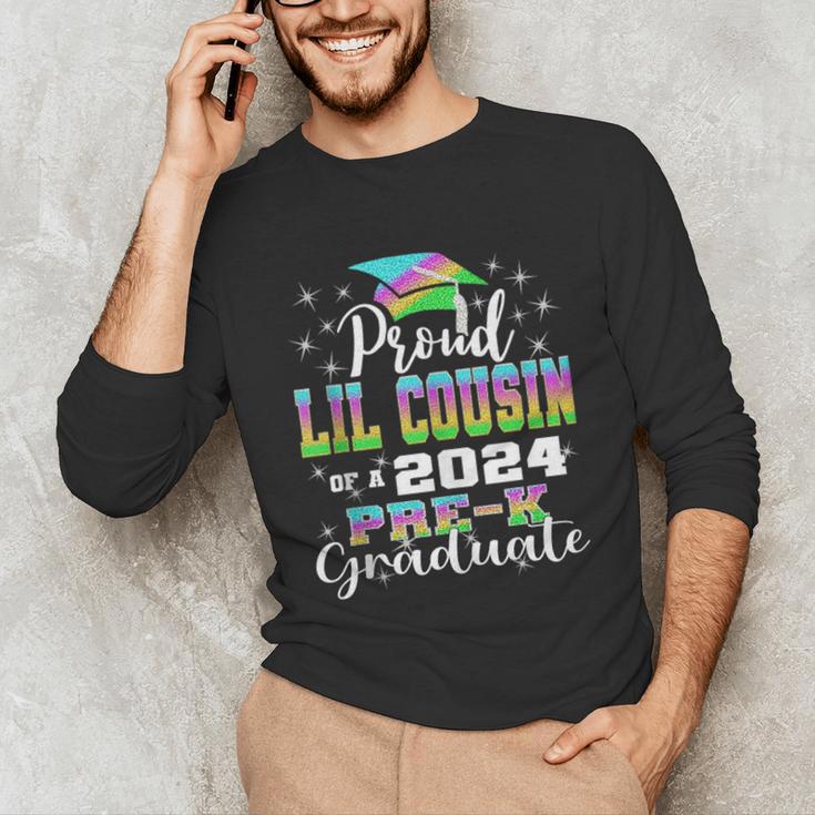 Proud Little Cousin Of PreK School Graduate 2024 Graduation Unisex Long Sleeve T-Shirt
