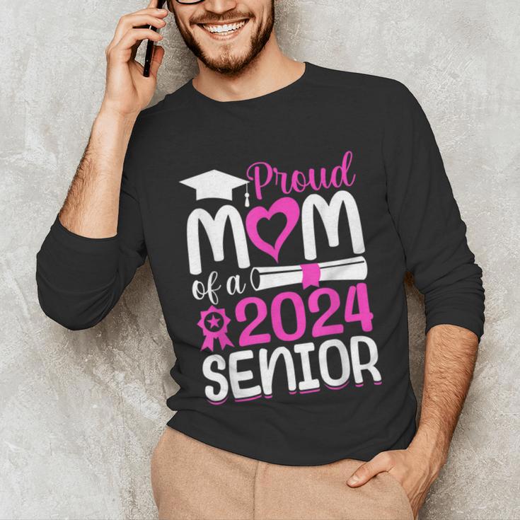 Proud Mom Of A 2024 Senior Graduation Unisex Long Sleeve T-Shirt