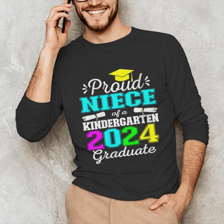 Proud Niece Of Kindergarten Graduate 2024 Graduation Niece Unisex Long Sleeve T-Shirt
