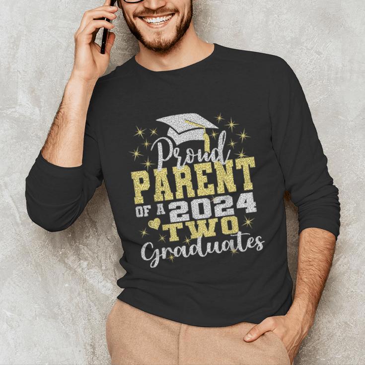 Proud Parent Of Two 2024 Graduate Class 2024 Graduation Unisex Long Sleeve T-Shirt