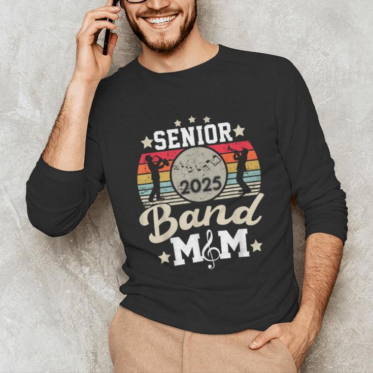 Proud Senior Mom Marching Band Mom Class Of 2025 Graduation Unisex Long Sleeve T-Shirt