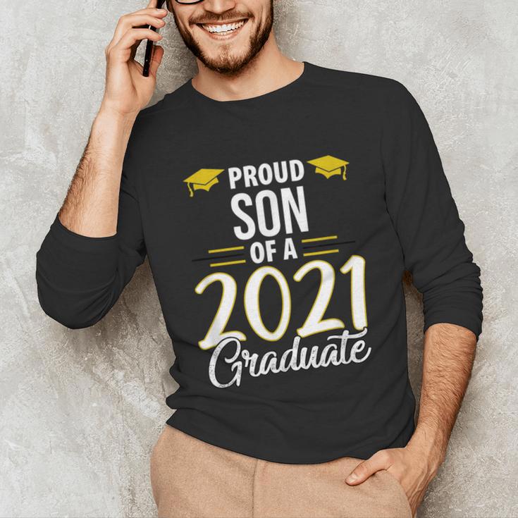 Proud Son Of A 2021 Graduate Graduation Clothes MBA PhD Unisex Long Sleeve T-Shirt