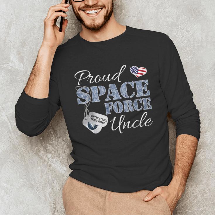 Proud Space Force Uncle Space Force Graduation Tee Unisex Long Sleeve T-Shirt