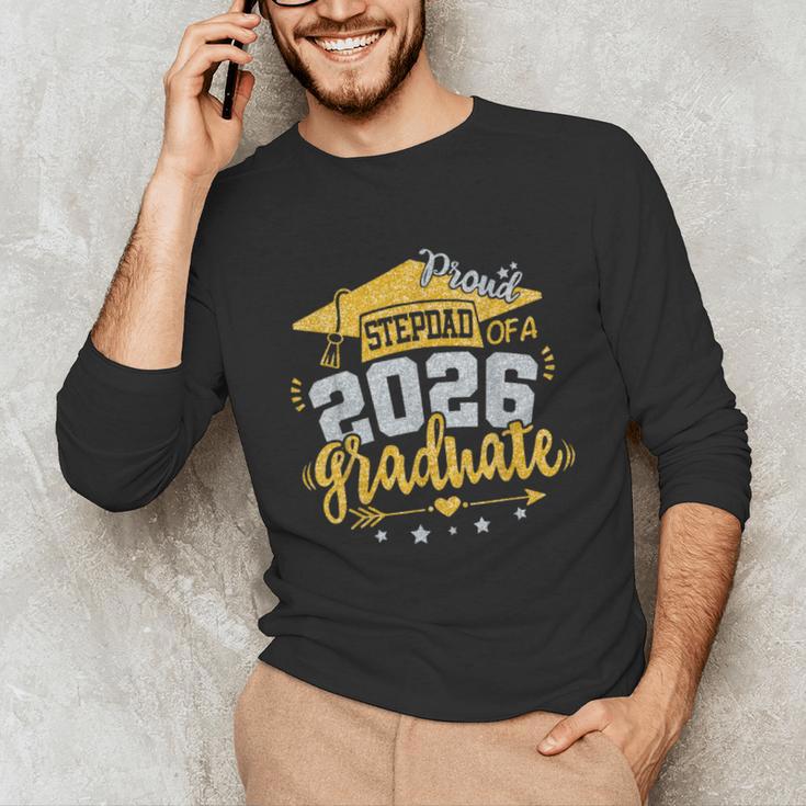 Proud Stepdad Of A 2026 Graduate Grad Senior Graduation Unisex Long Sleeve T-Shirt