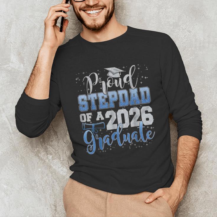 Proud Stepdad Of Senior 2026 Class Of 2026 Graduation Unisex Long Sleeve T-Shirt