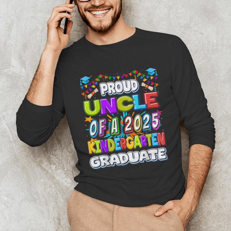 Proud UNCLE Of a 2025 Kindergarten Graduate Graduation Unisex Long Sleeve T-Shirt
