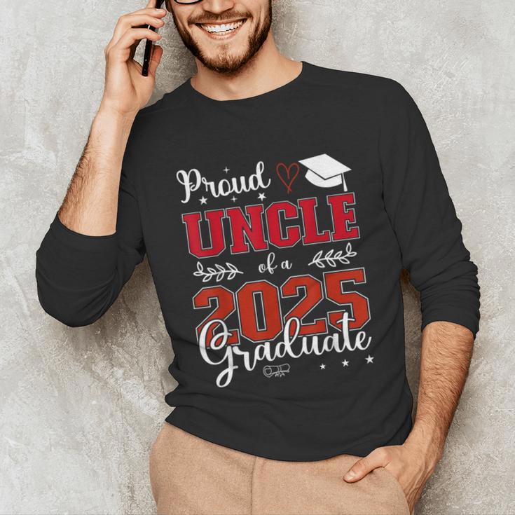 Proud Uncle Of a Class Of 2025 Graduate For Graduation Unisex Long Sleeve T-Shirt