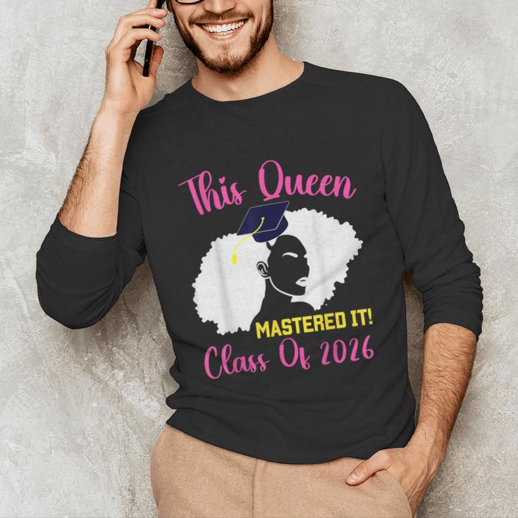 This Queen Mastered It Masters Graduation Class Of 2026 Unisex Long Sleeve T-Shirt